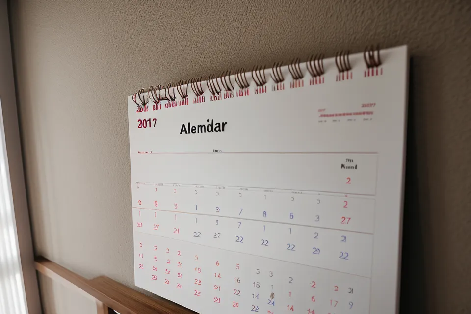 Calendrier avec jours barrés, témoignage personnel d'un défi sans tabac en cours.
