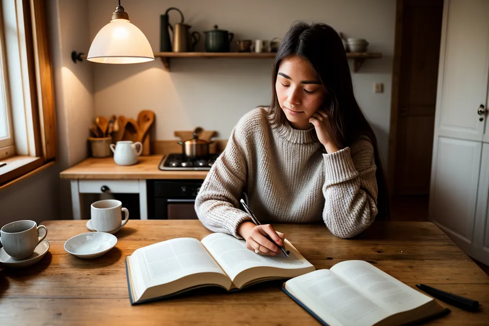 Coin lecture paisible avec une pile de livres et un coussin, habitudes de vie après l'arrêt du tabac